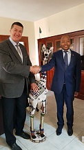 On the meeting of the Russian Ambassador to Eritrea H.E.Mr.I.Mozgo with the Ambassador of the South African Republic H.E. Mr.P. Kumsha.