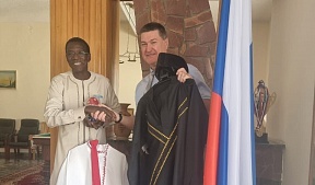 On the meeting of the Russian Ambassador to Eritrea H.E.Mr.I.Mozgo with the Head of the UN Humanitarian Programs in Eritrea Mr.Winsent Omuga