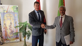 On the meeting of the Russian Ambassador to Eritrea H.E. Mr. I. Mozgo with the Commissioner of Culture and Sports of the State of Eritrea, Ambassador, H.E.Mr.Zemede Tekle.