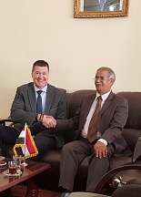 On the meeting of the Russian Ambassador to Eritrea H.E. Mr. Igor Mozgo with Yemeni Ambassador to Eritrea H.E. Mr. Abdulla Alserri
