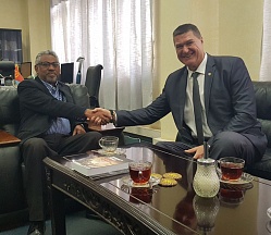 On the meeting of the Russian Ambassador to Eritrea H.E. Mr. I. Mozgo with the Minister of Information of Eritrea H.E.Mr.Y.Gebremeskel.